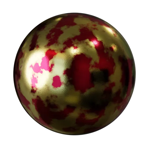 LuxuryMarbled Ruby-Gold