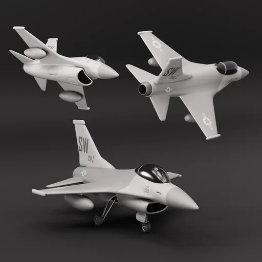 Stylized F-16