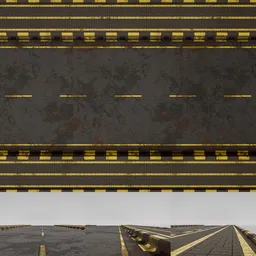 Modular Urban Street With Pedestrian