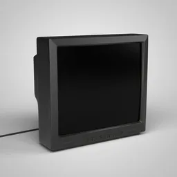 Realistic vintage CRT television 3D model with detailed texturing, ideal for Blender rendering and scene composition.