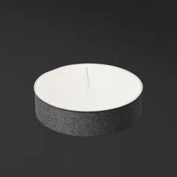 Highly detailed 3D model of a candle, compatible with Blender for visualization and art projects.