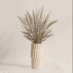 Lavender Pampas Stone Vase