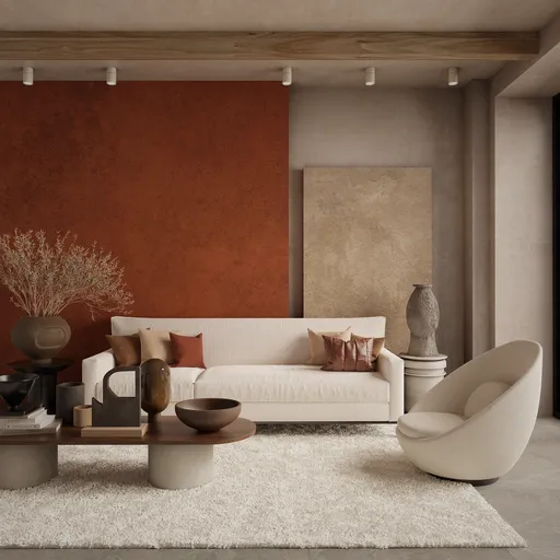 Warm Modern Interior Scene
