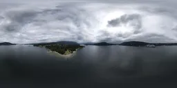 Aerial Overcast Sky Canadian Landscape