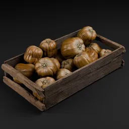MK-Wooden Veggie & Fruit Crate-005