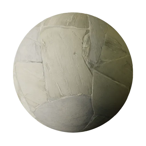 Pale Beige Flagstone Paving