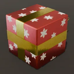 Christmas Box Red Snow