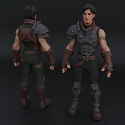 Man Warrior Animated