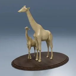 Decorative Giraffe Family Statue