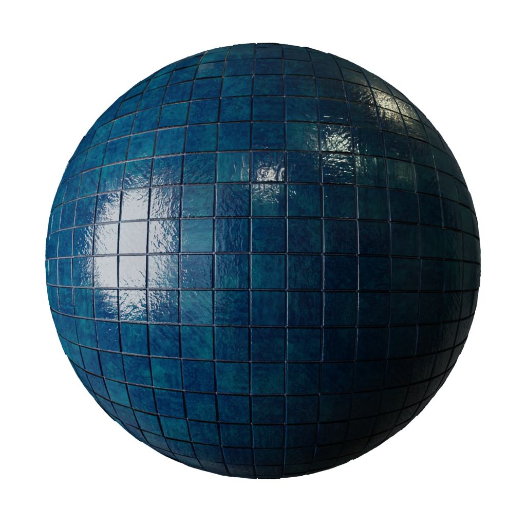 BlenderKit | Download the FREE Blue tiles material