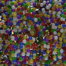 Multicolored balls