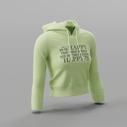 Be So Happy Slogan Hoodie
