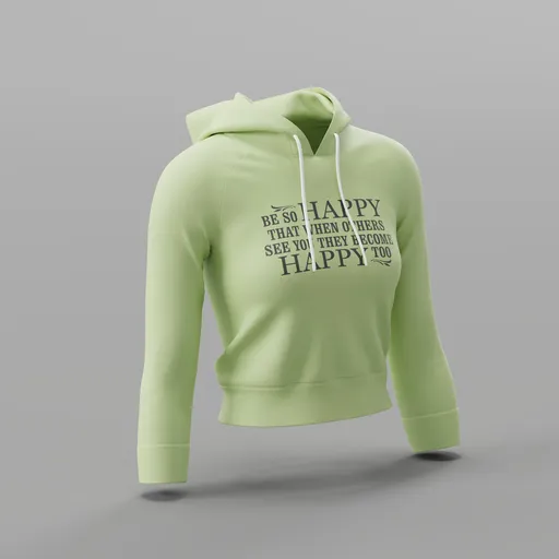 Be So Happy Slogan Hoodie
