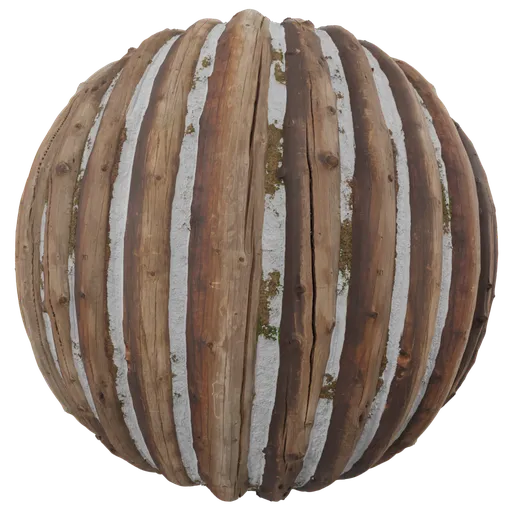 Highly detailed snowy wooden plank texture, perfect for PBR rendering in Blender 3D, 4K quality.
