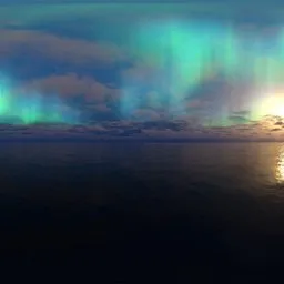 Aurora dark night clouds