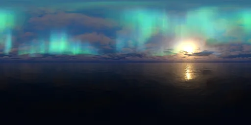 Aurora dark night clouds