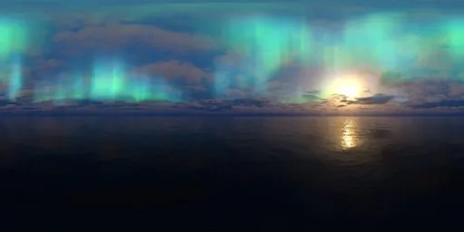 Aurora dark night clouds