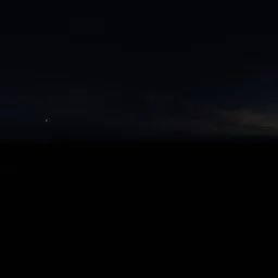 High Cirrus Twilight Skydome with moon