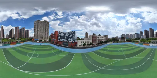 Green sports field