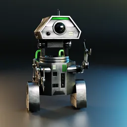 Sci-Fi robot worker