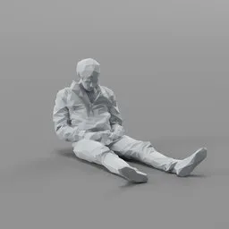 Lowpoly Hobo Sleeping