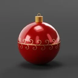 Red Christmas Ornament Ball