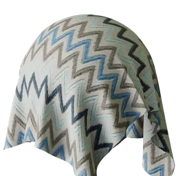 Geometric Blue Embroidery