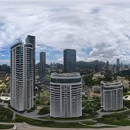 Cloudy Sky Building