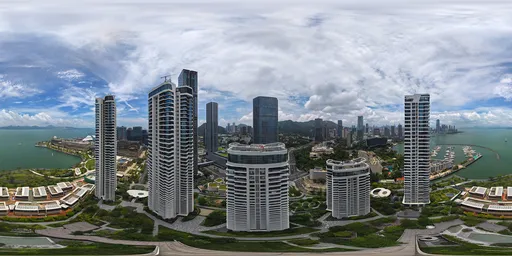 Cloudy Sky Building