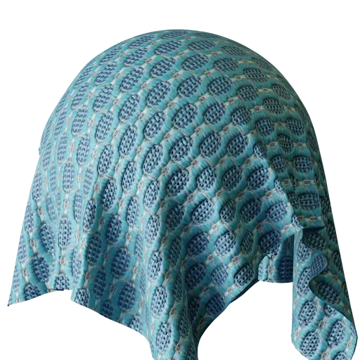 Geometric Blue Jacquard