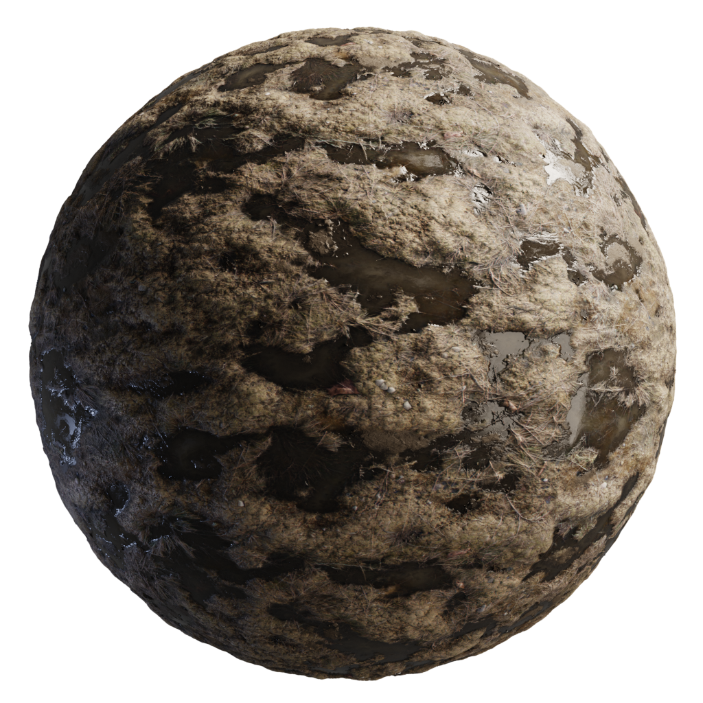 Dirt Mud Water FREE ground materials BlenderKit