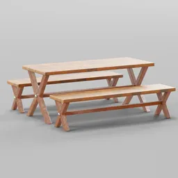 Picnic Wood Table Set