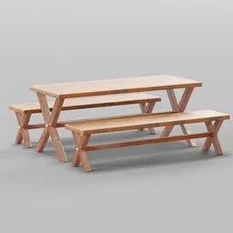 Picnic Wood Table Set