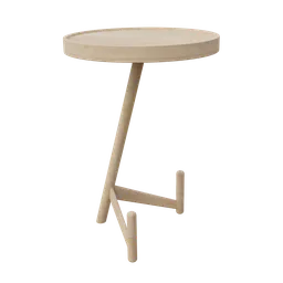 Realistic 3D table model with high-quality textures, ideal for Blender interior design rendering.