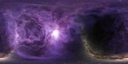 Space Scene with Nebula