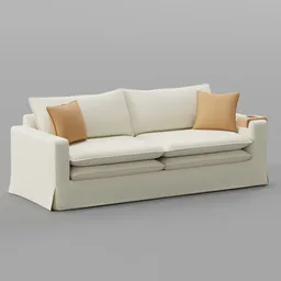 Upholstered Slipcovered Sofa