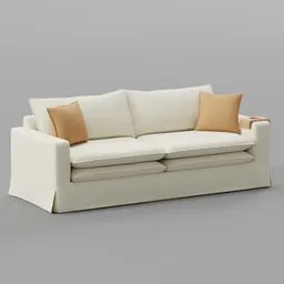 Upholstered Slipcovered Sofa