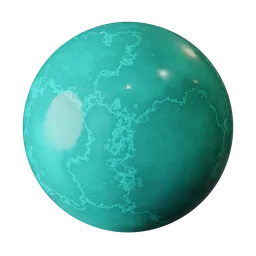 Precedural Turquoise Marble