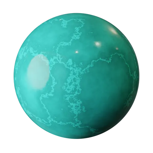 Precedural Turquoise Marble