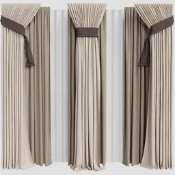 GD Silk and Cotton Curtain Set