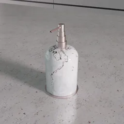 Marble look soap dispenser