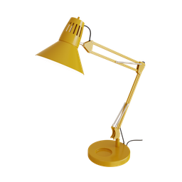 yellow metal lamp