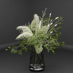 Green Flower Vase