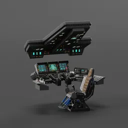 Spaceship Bridge Interior