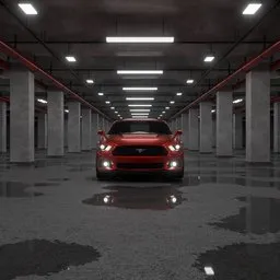 Underground Parking - For Car Rendering