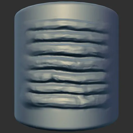 ER_Dragon Scale 272 3D sculpting brush effect for creating detailed reptilian textures on models in Blender.