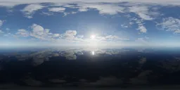 Sunny Clouds Day Ocean