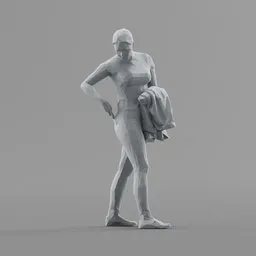 Lowpoly Female Standing