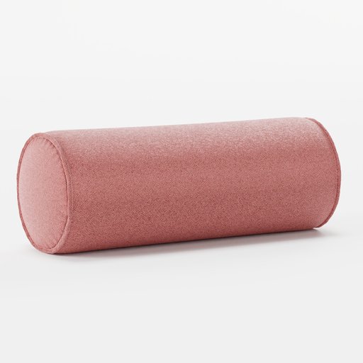 Cylinder Pillow Red | FREE Pillows models | BlenderKit