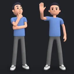 Man stylized character